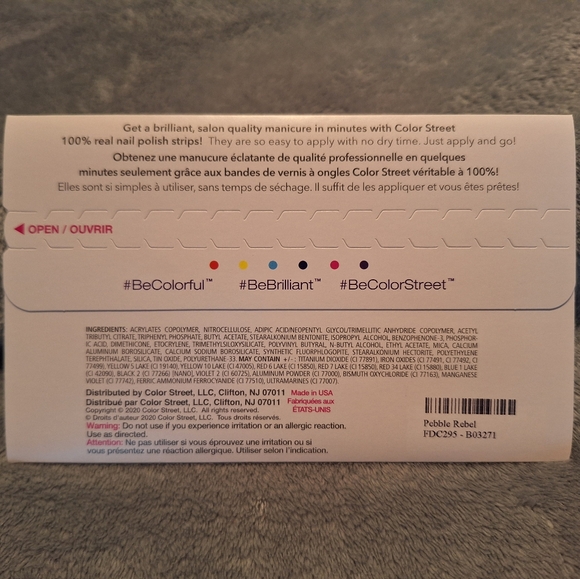 Color Street Pebble Rebel NIB - Picture 2 of 2